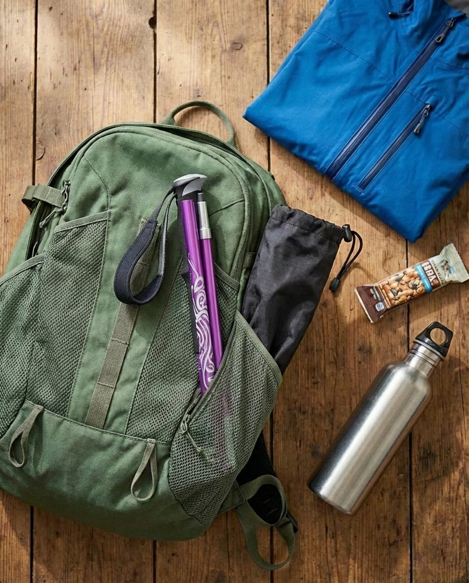 Folding Trekking Pole | Adjustable Telescopic Walking Sticks