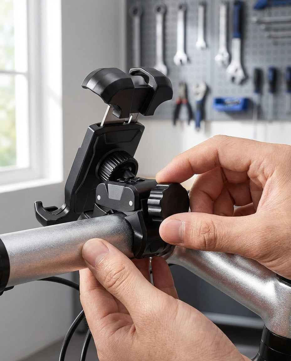 Bike Phone Mount – 360° Rotation | Fits All Bikes