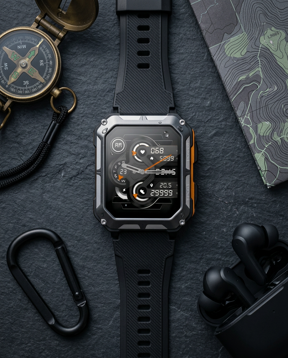 Rugged Smart Watch | Outdoor Tactical Sport Smartwatch