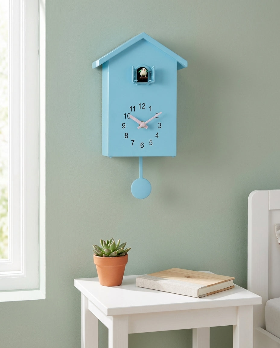 Cuckoo Wall Clock – Modern Minimalist Design | Silent Mode