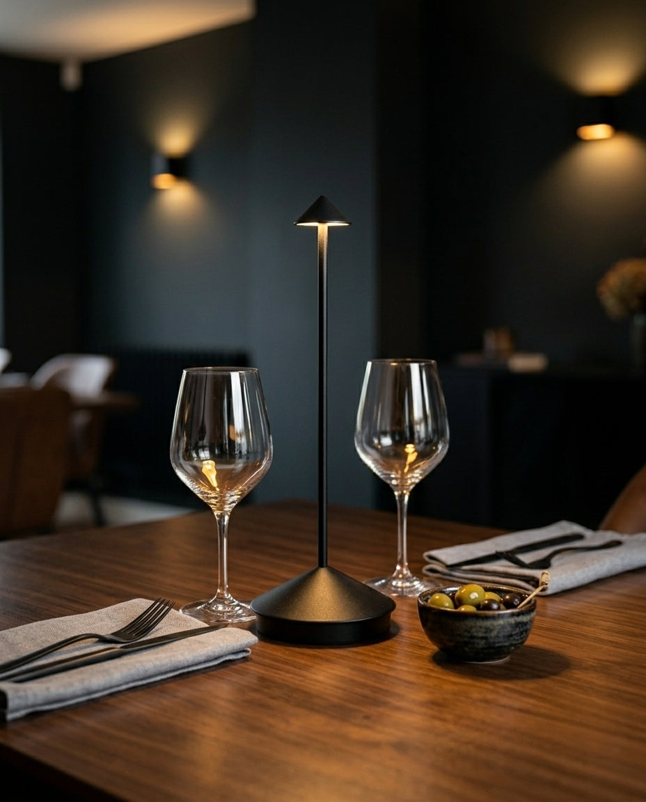 Wireless LED Table Lamp – Dimmable & Rechargeable | LumiSlim