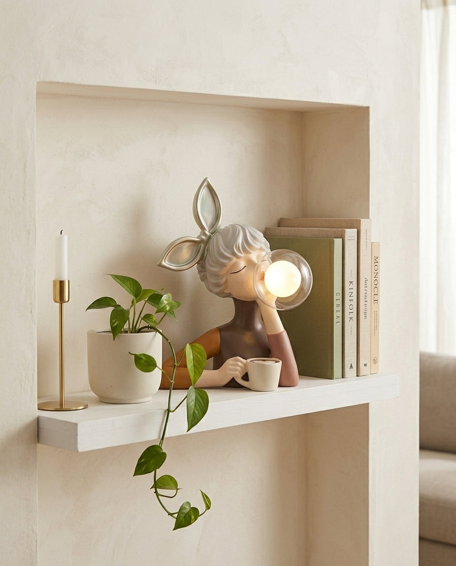 Bubble Gum Figure Lamp | Sculptural Decorative Table Light