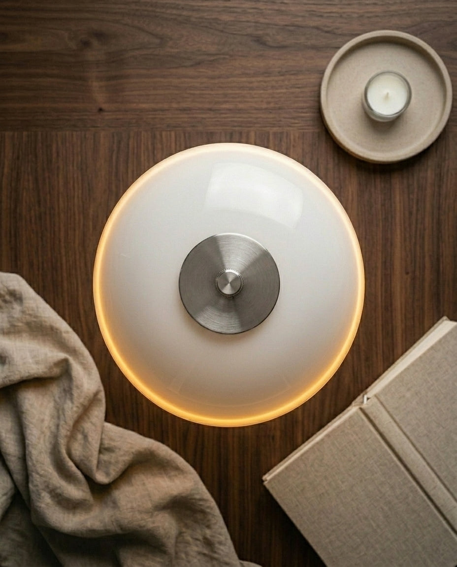 Danish LED Table Lamp – Scandinavian Design | Iron & Glass