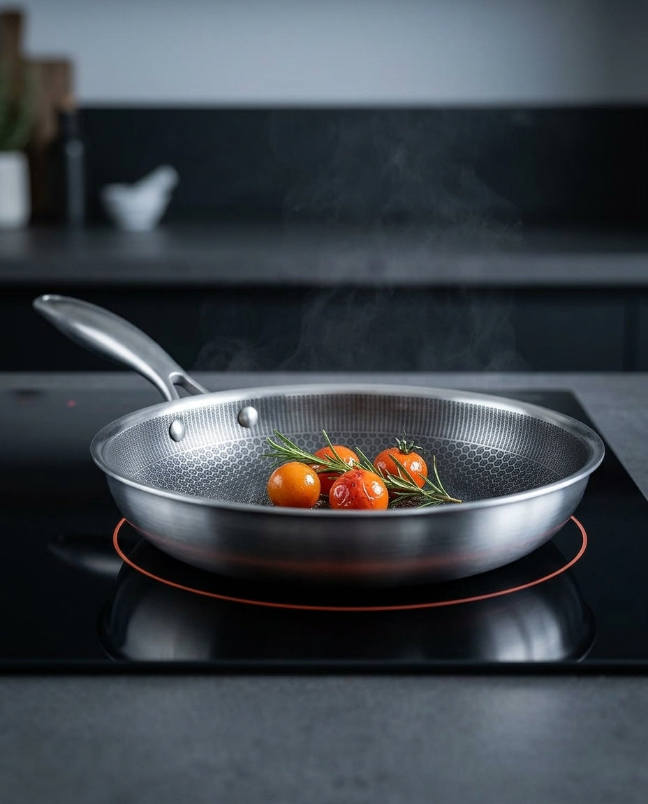 Stainless Steel Non-Stick Frying Pan | PixelCook Pro 30cm