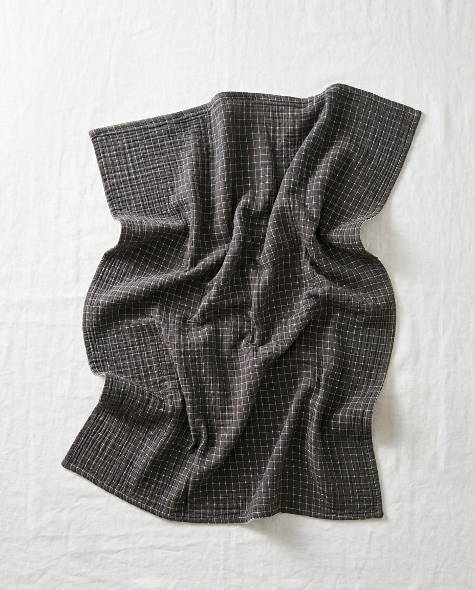 Cotton Check Throw Blanket – Soft & Breathable | 2 Sizes