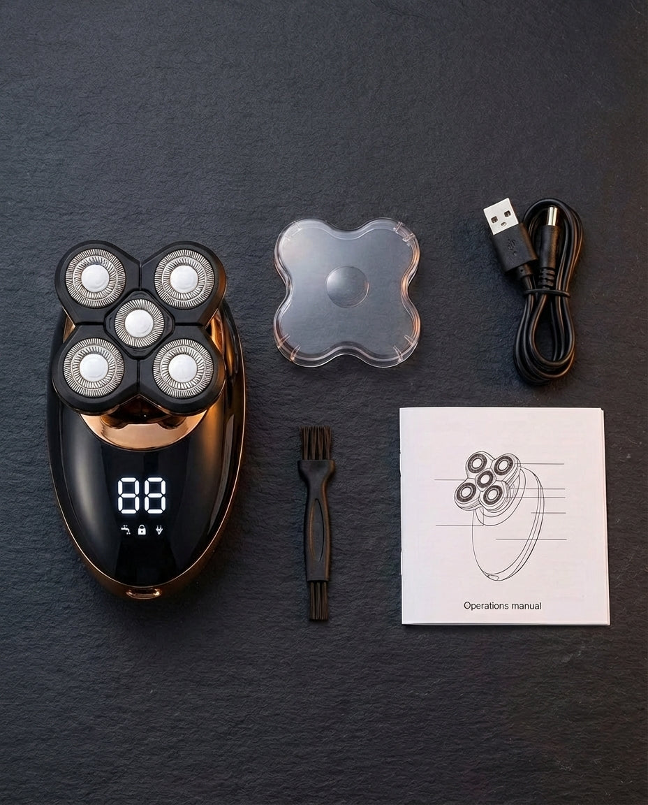 Men's Rotary Shaver – Waterproof Wireless Trimmer