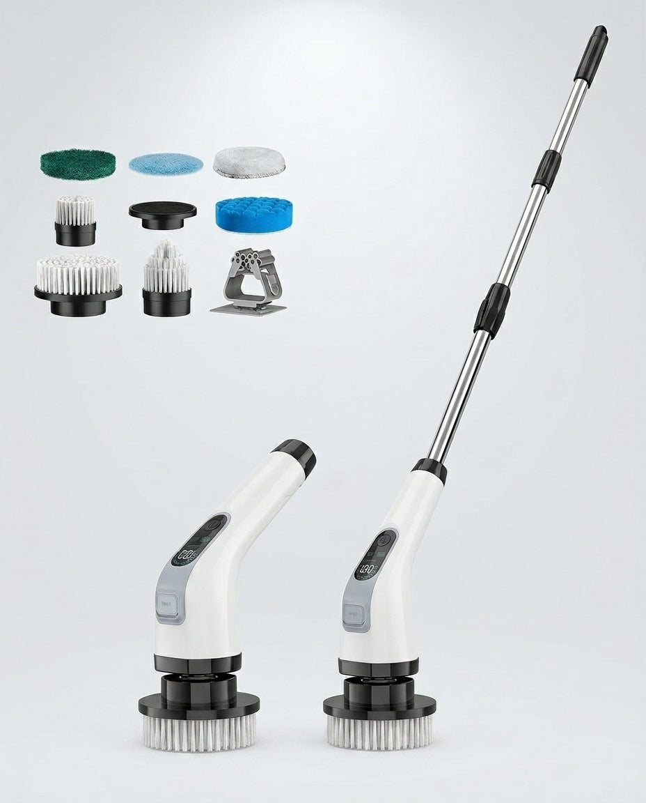 Electric Spin Scrubber with 7 Attachments | Cordless