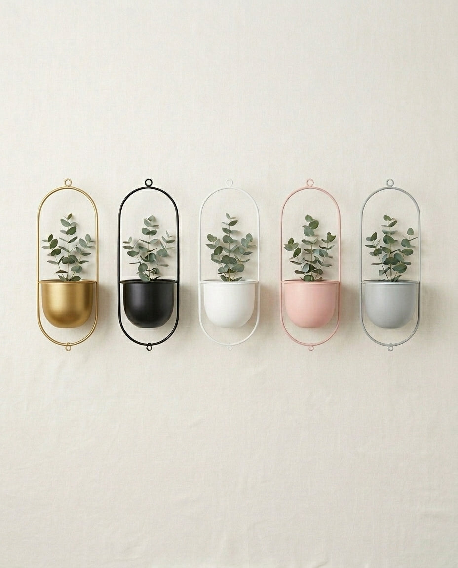 Hanging Plant Holder Indoor & Outdoor | Gold Ring Planter