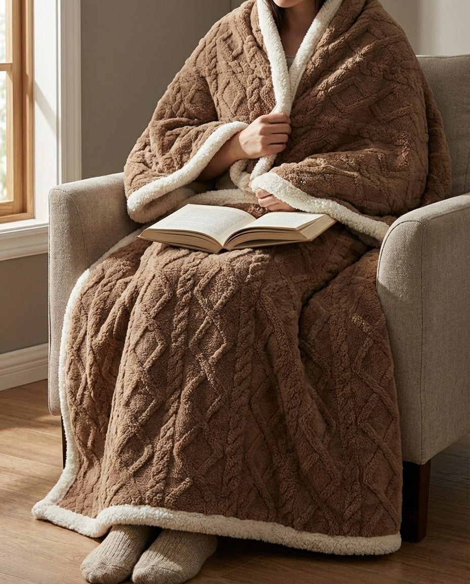 Lambswool Fleece Winter Blanket | Heavyweight & Warm