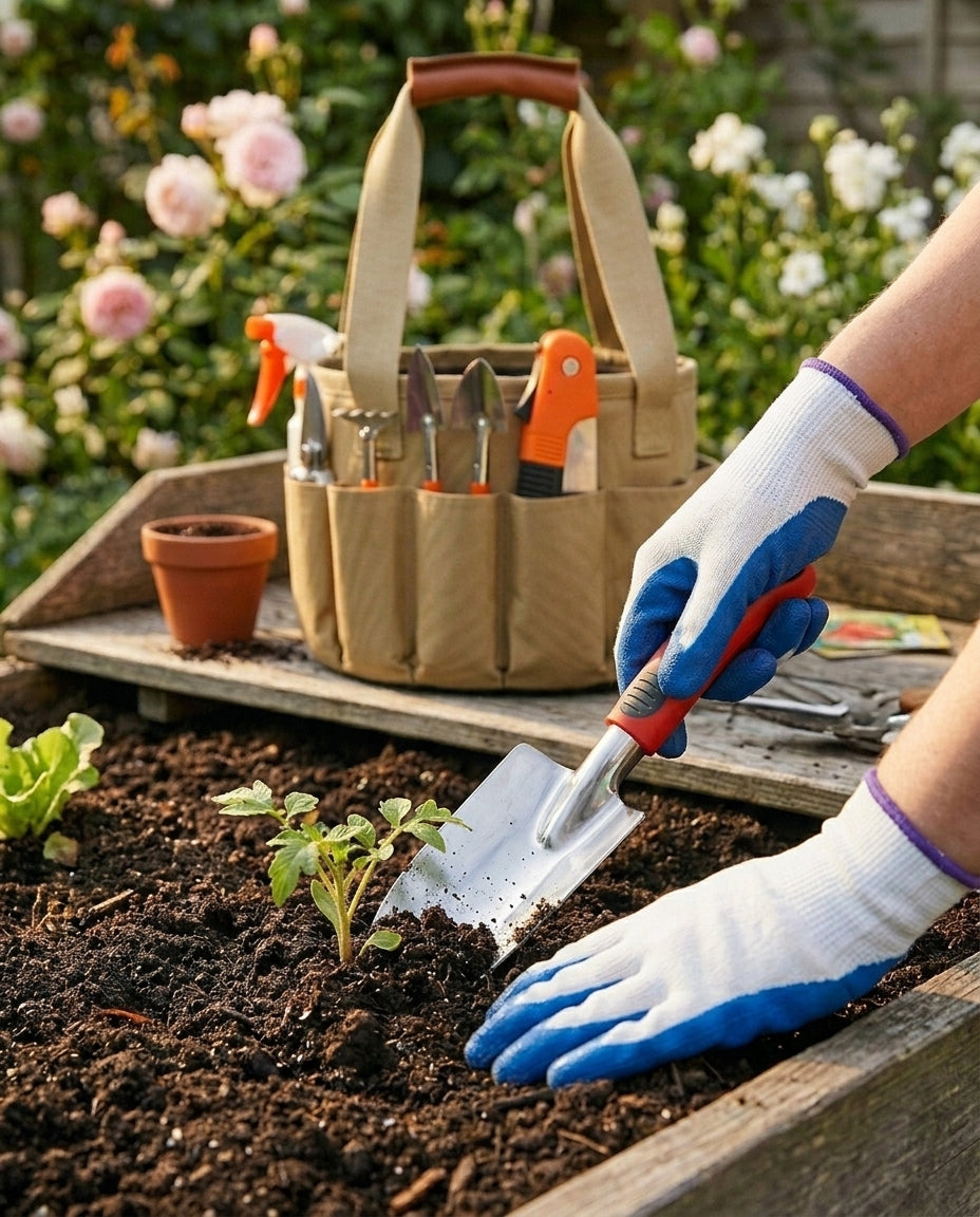 Garden Tool Set with Carry Bag – 10-Piece Kit