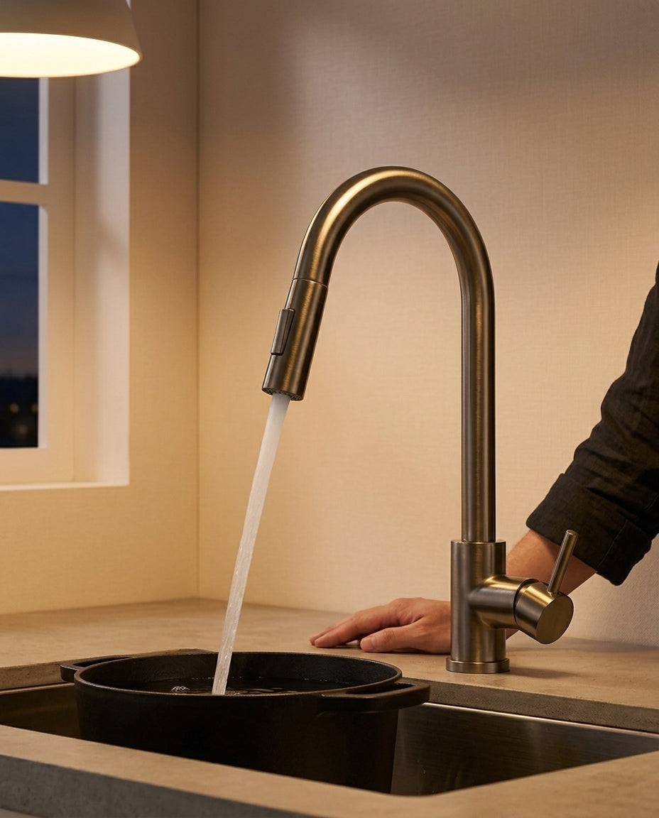 Touch Sensor Kitchen Tap with Pull-Out Spray | SilkFlow Pro
