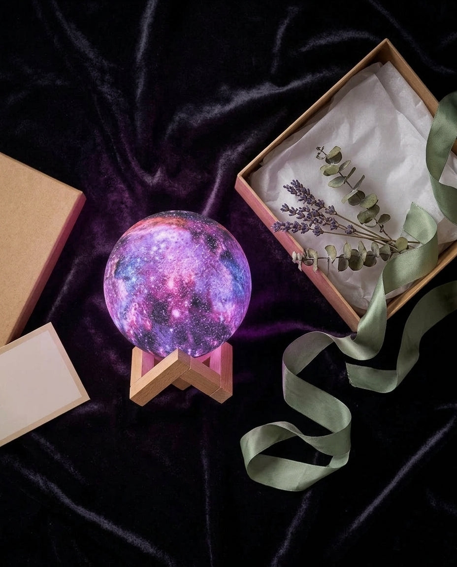 Galaxy Night Lamp Touch Control | Star Design Night Light