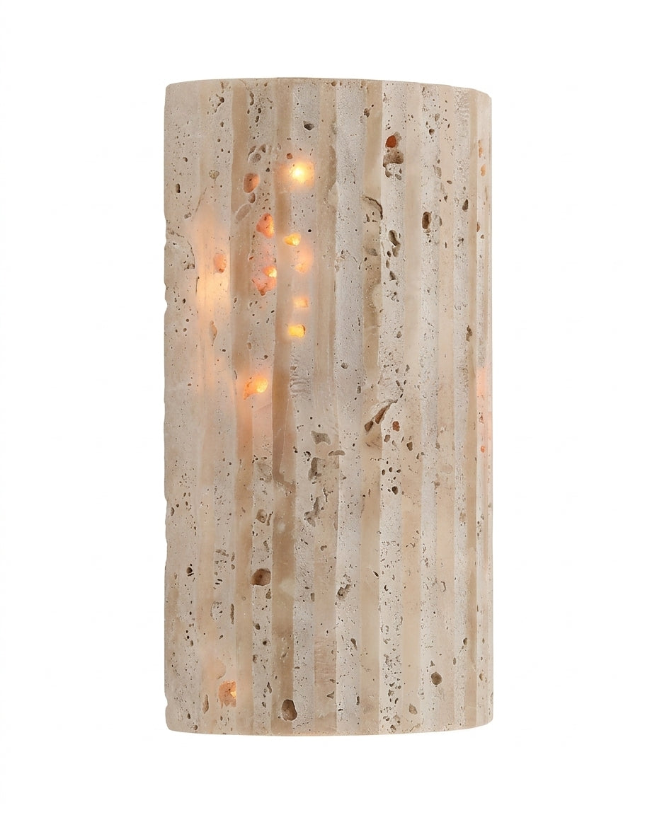 Natural Stone LED Wall Sconce | Warm Glow Wall Light