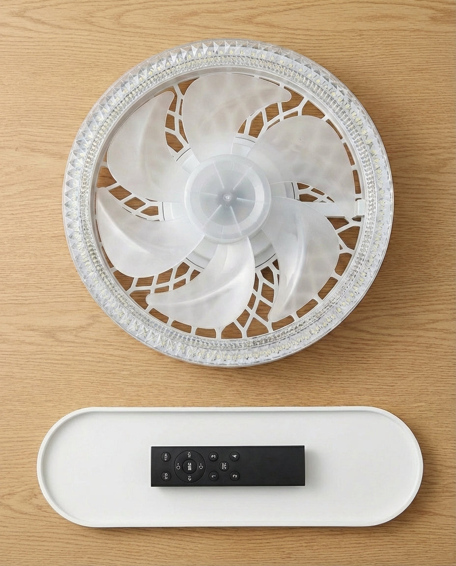 SilentBreeze AirGlow | 2-in-1 Ceiling Fan & Light
