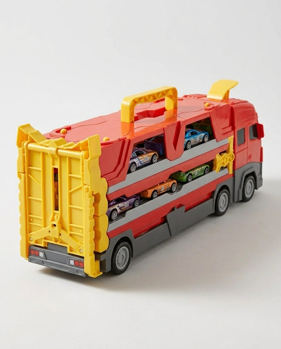 Race Track Hauler Truck Set | Kids Racing Toy