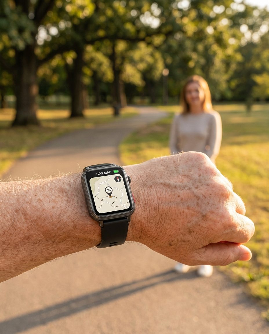 4G Health Smartwatch GPS SOS Blood Glucose | ConnectCare Pro