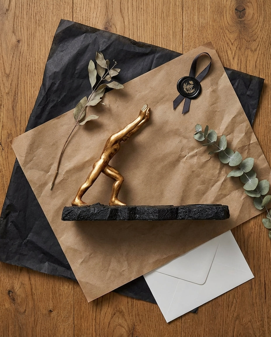 Wine Bottle Holder – Sculptural Metal Display Stand