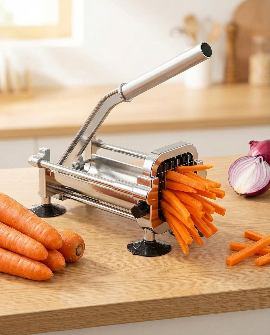 French Fry Cutter Pro | Stainless Steel Potato Slicer