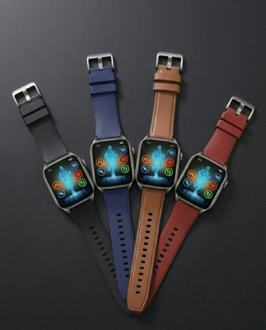 Health Smartwatch – ECG, Blood Pressure & Heart Rate Monitor