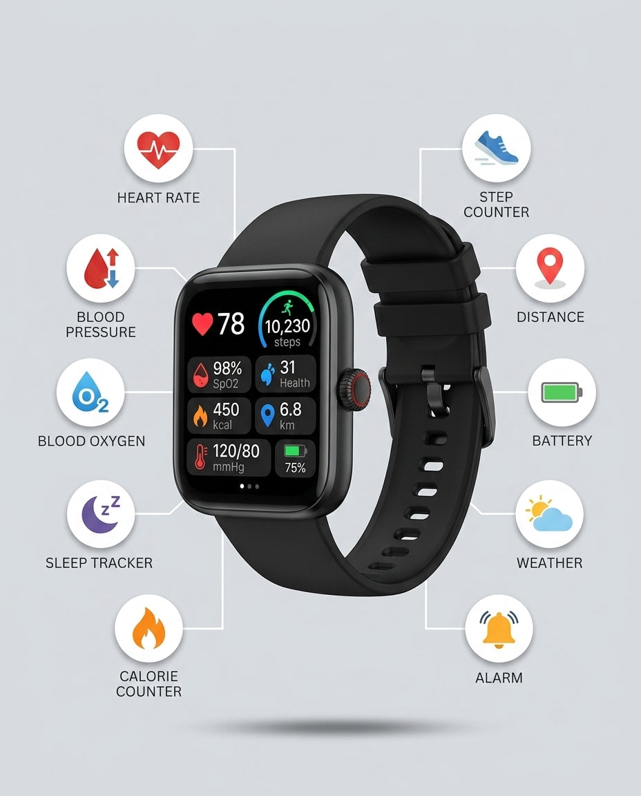Non-Invasive Blood Glucose Monitor Watch | GlucoSense