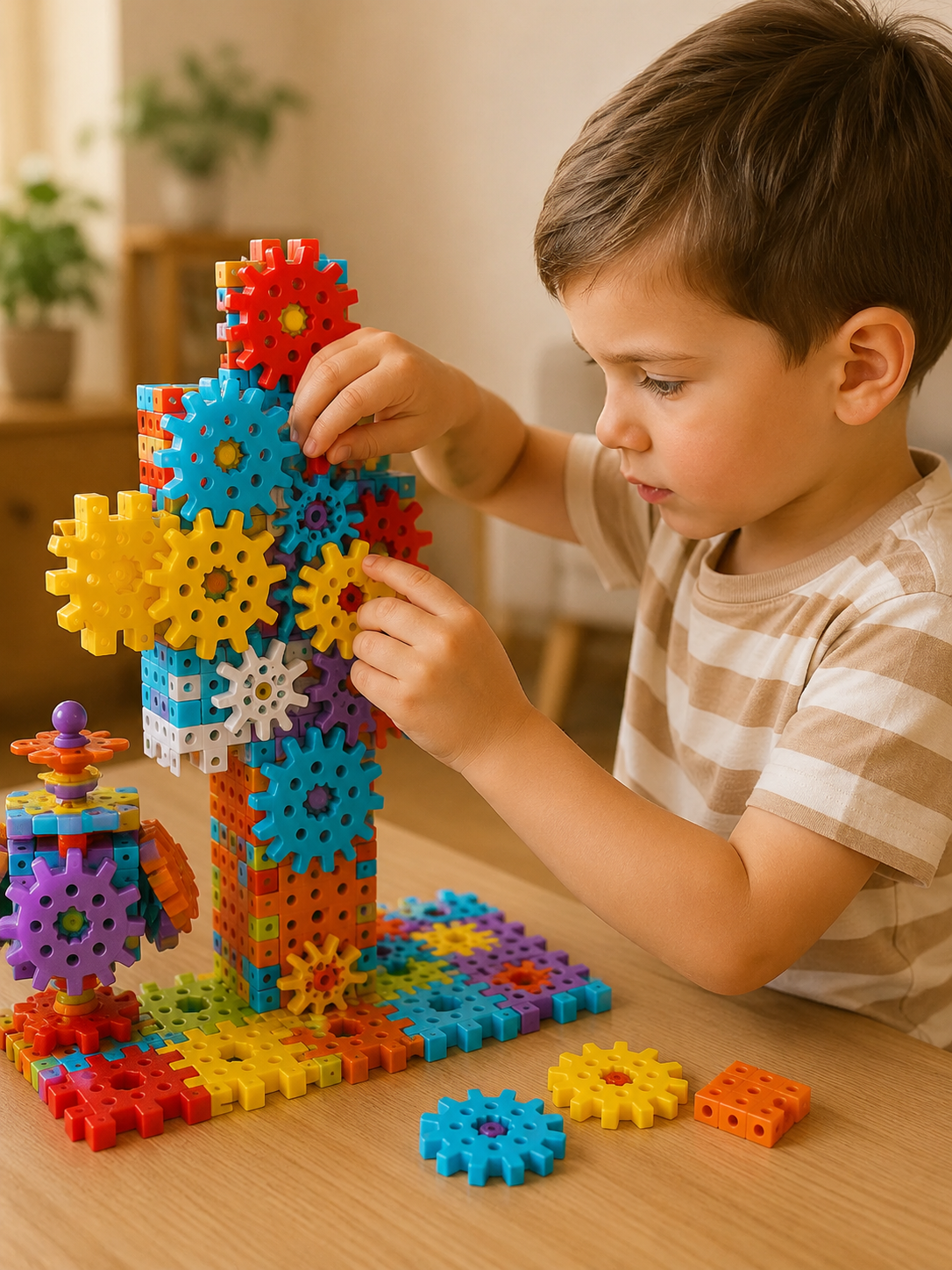 Gearo | Montessori 3D Gear & Puzzle Building Set
