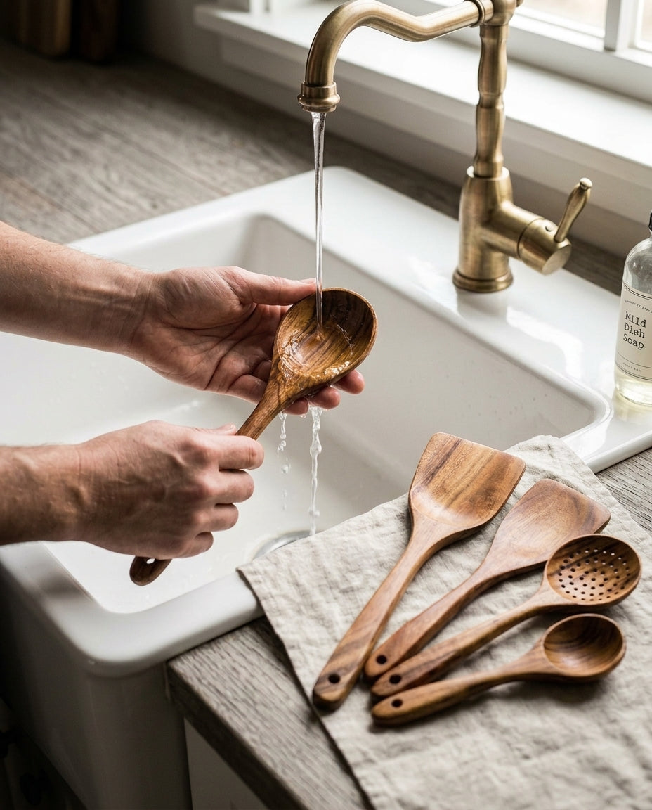 Wooden Kitchen Utensil Set 5-Piece | Acacia Wood