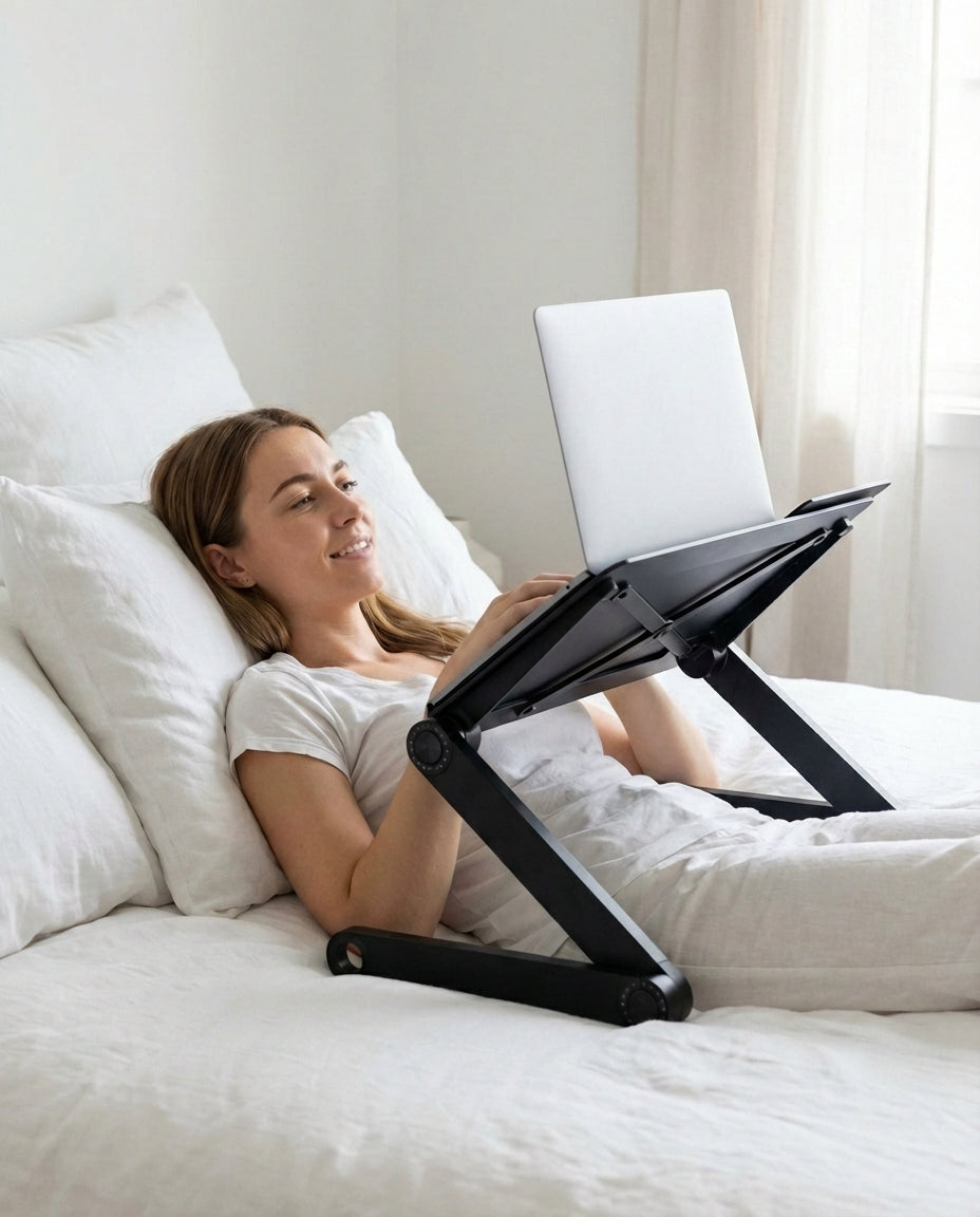 Adjustable Laptop Stand with Mouse Pad | OmniDesk Pro