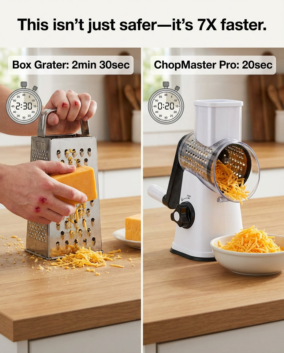 ChopMaster Pro 3-in-1 Rotary Grater