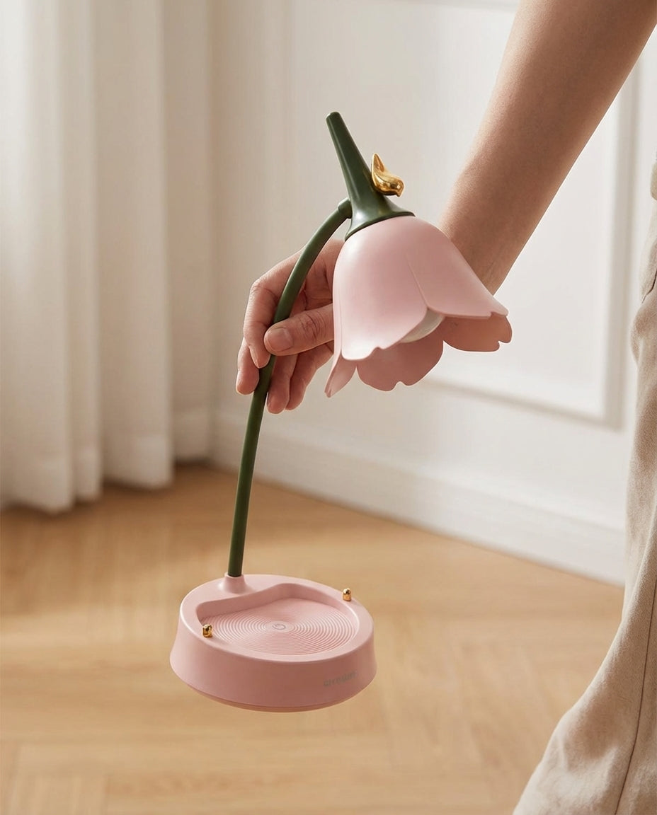 Flower Desk Lamp | Petal Night Light – Touch & Dimmable LED