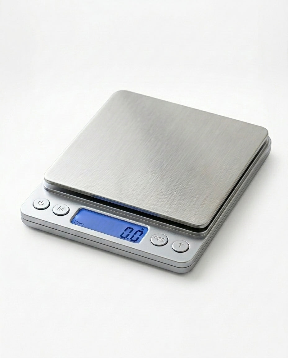 Digital Kitchen Scale | Stainless Steel | 0.1g–3kg