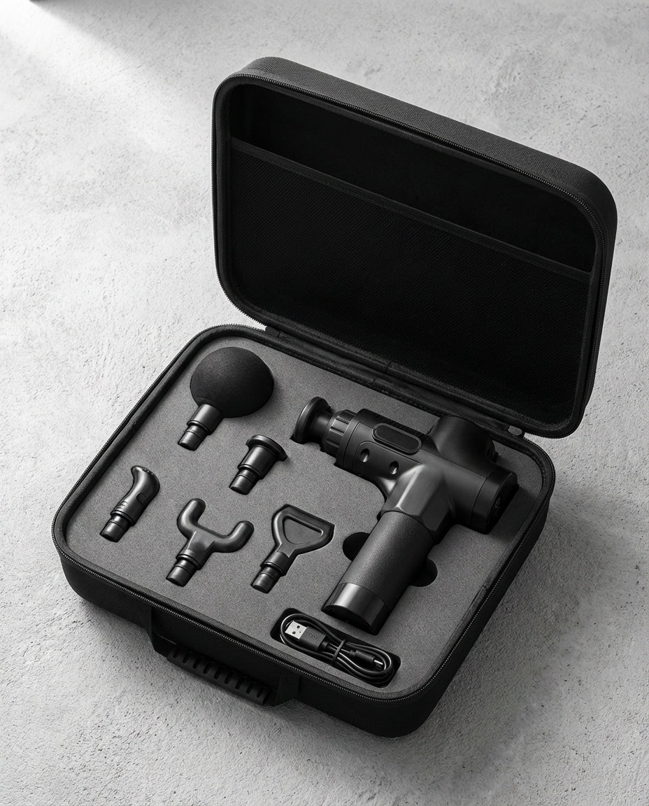 Massage Gun with 6 Attachments | Deep Muscle Relief