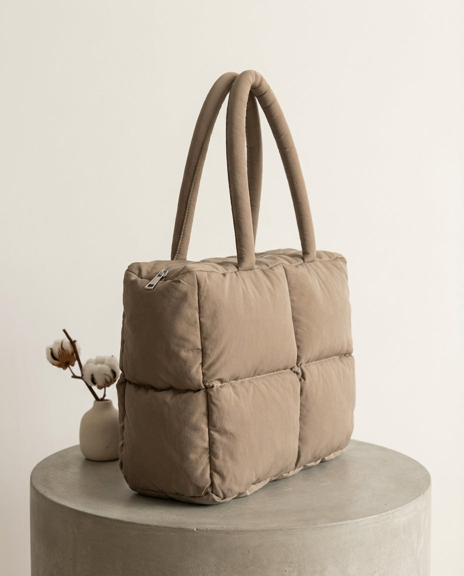 Puffer Shoulder Bag | Lightweight Everyday Carry – Cloud