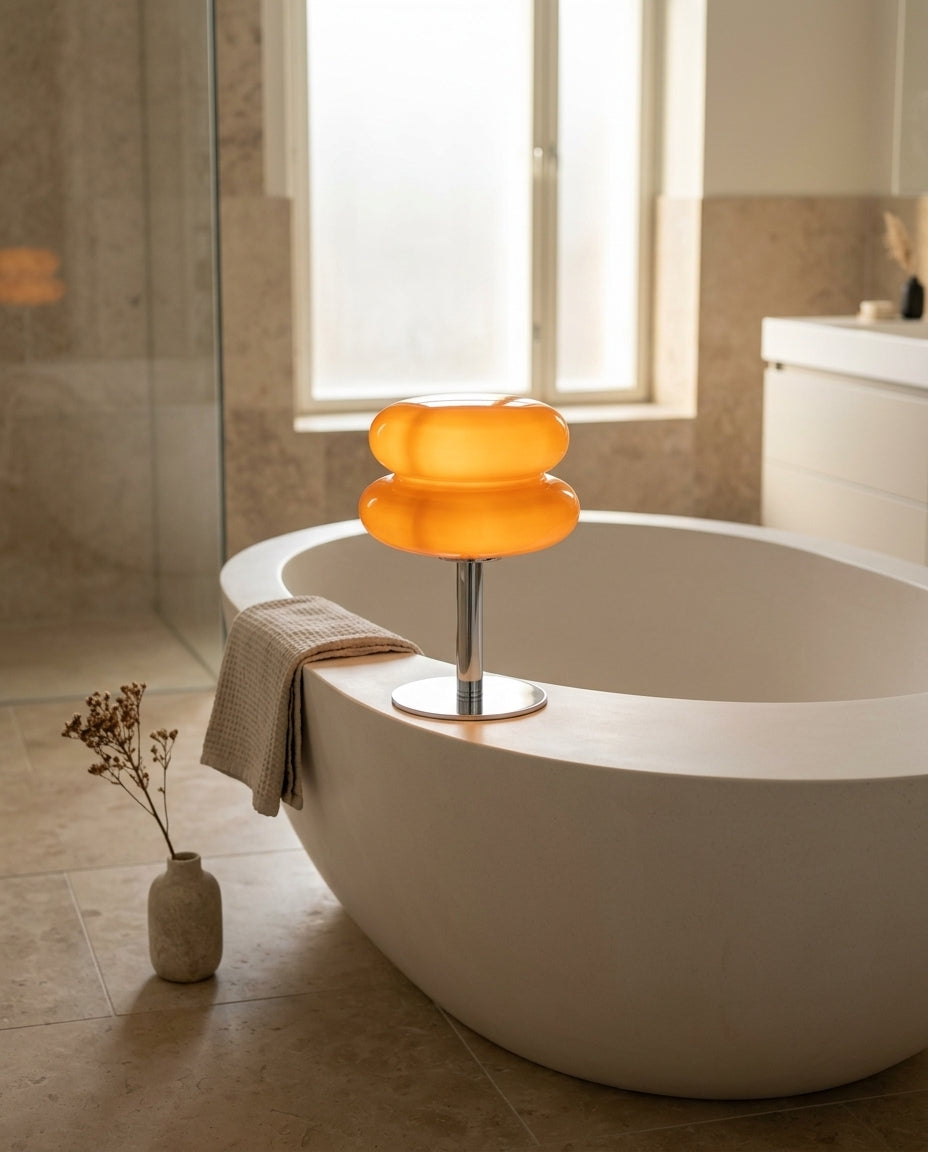 LED Bauhaus Table Lamp | Retro Orb Glow Desk Light