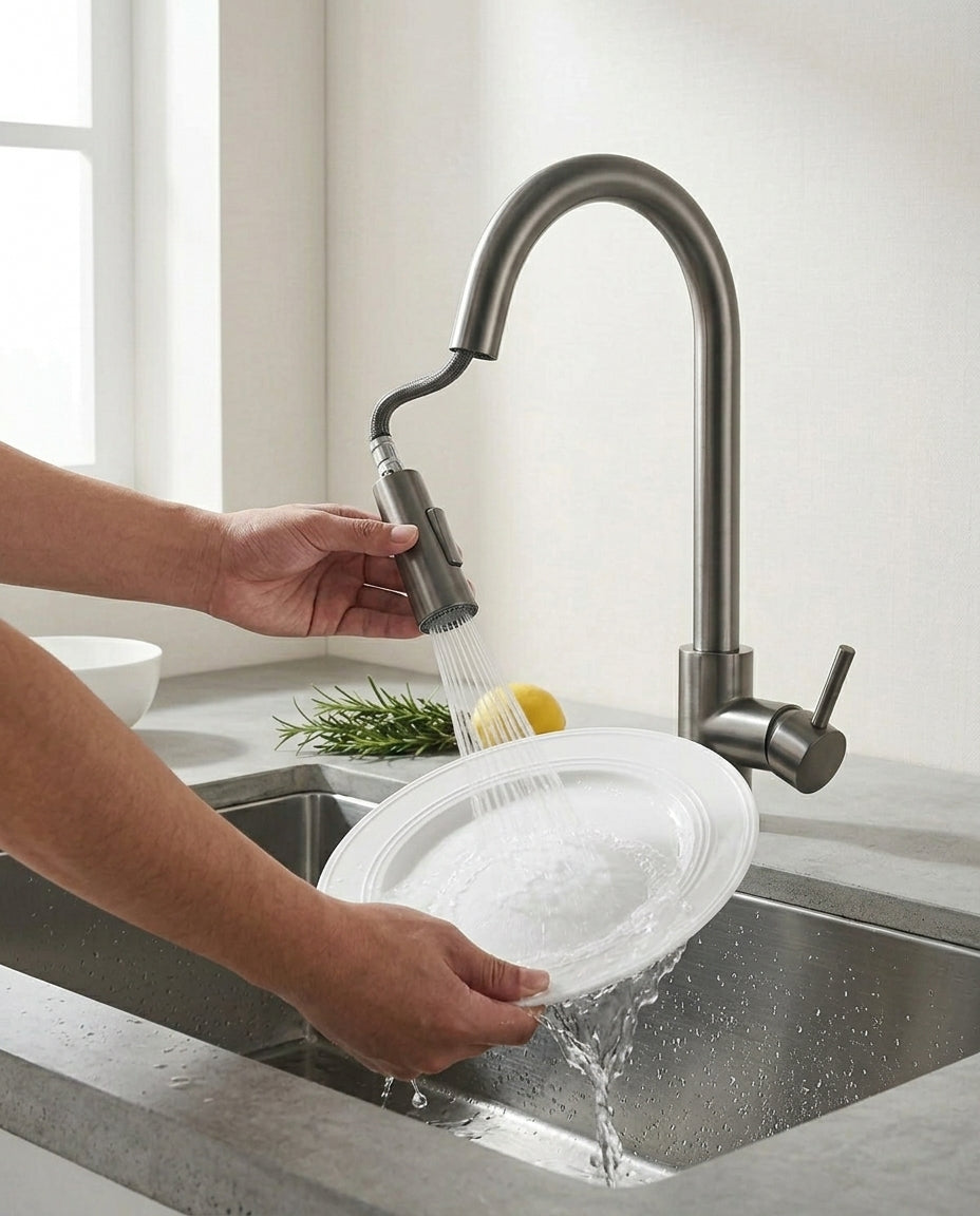 Touch Sensor Kitchen Tap with Pull-Out Spray | SilkFlow Pro