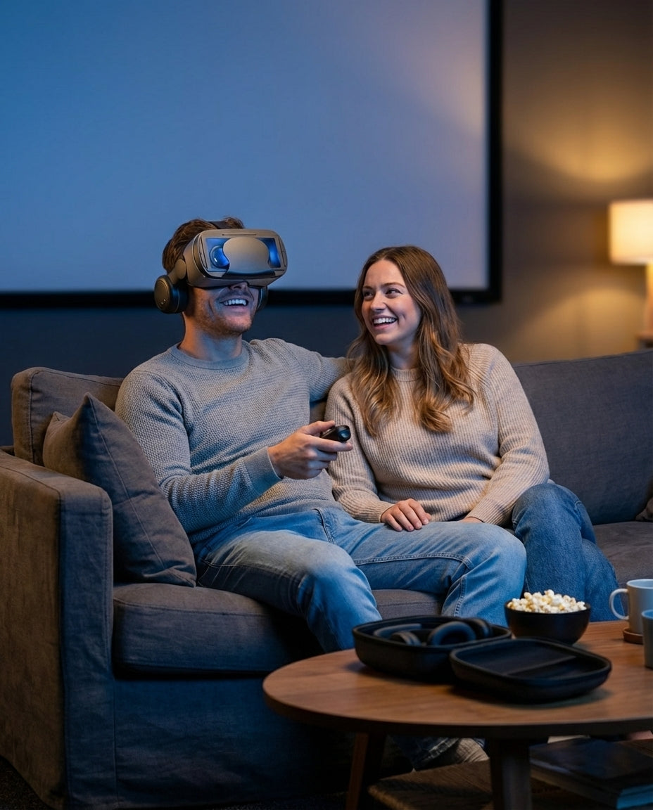 VR Headset with Built-In Headphones | ImmersaView Pro