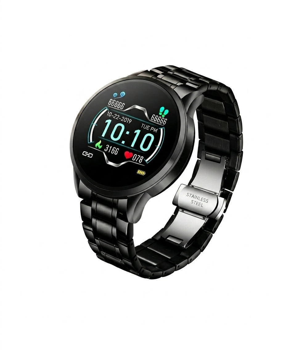 Classic Round Smartwatch – Bluetooth | Apple & Android