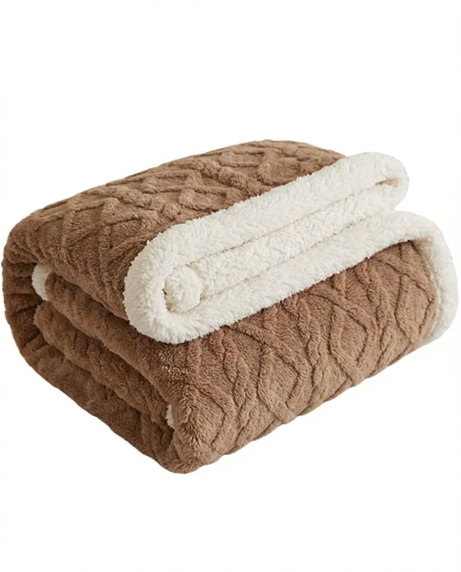 Lambswool Fleece Winter Blanket | Heavyweight & Warm
