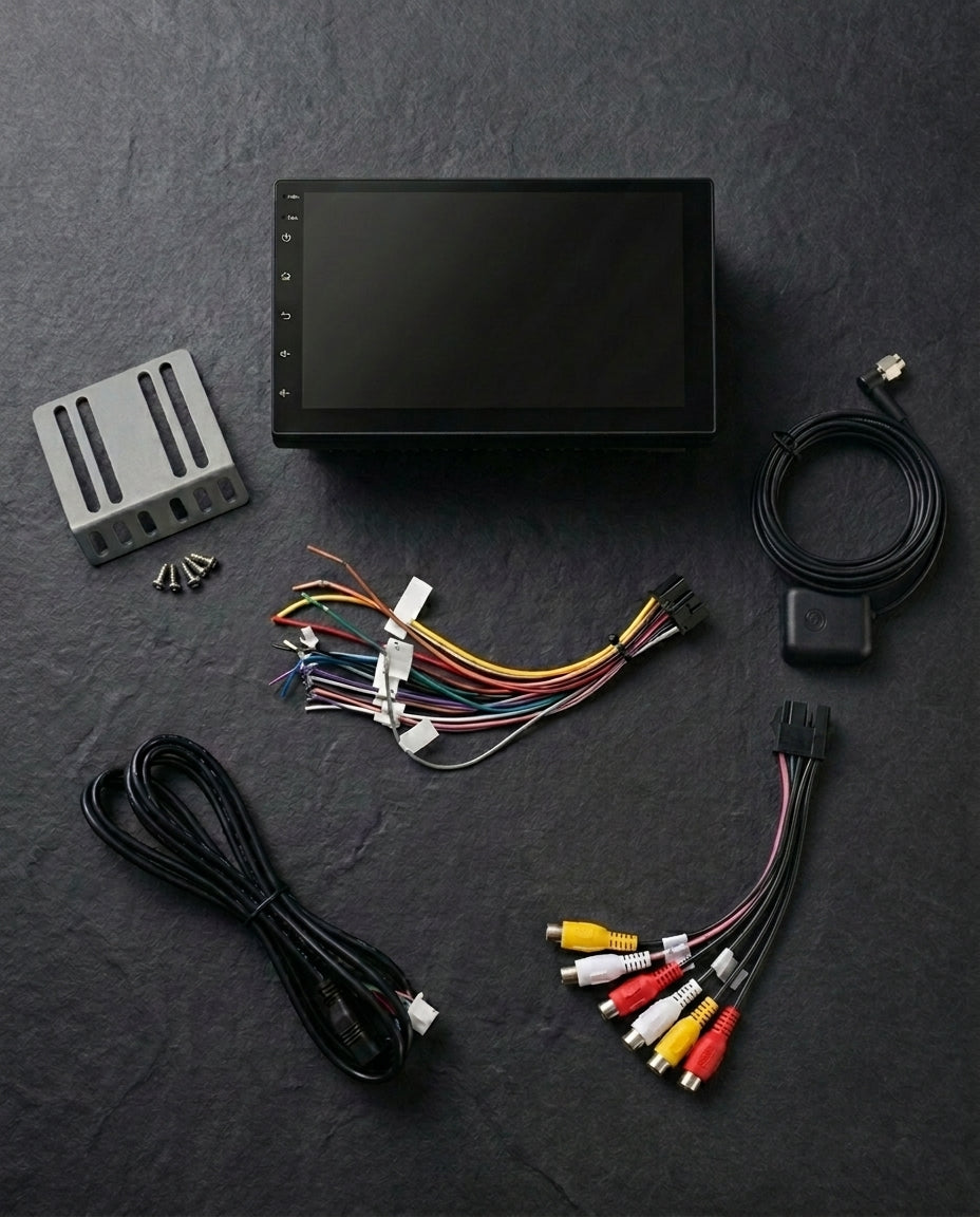 Android Double DIN Car Stereo | 10" Touch Screen & GPS