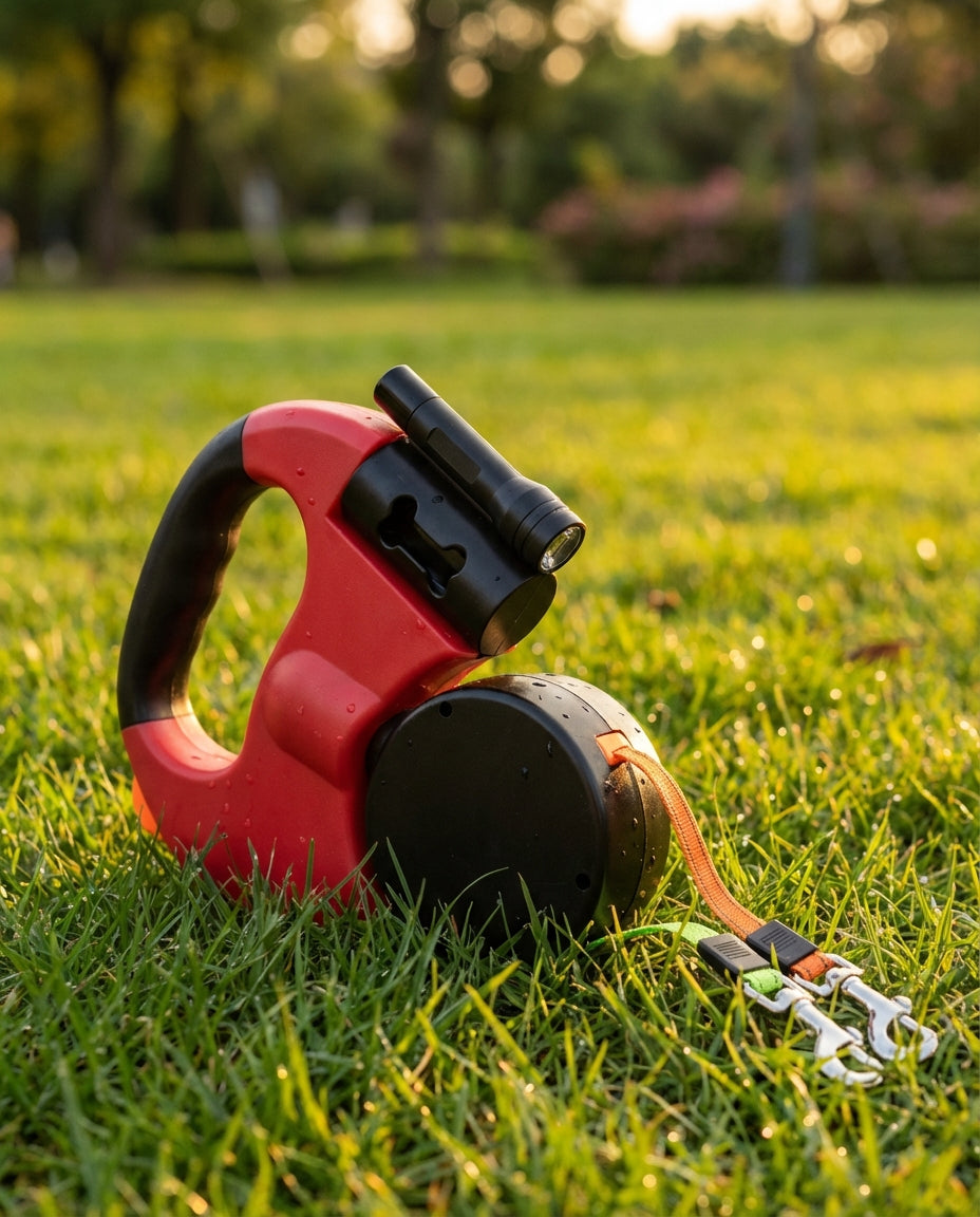 Dual Dog Lead | Retractable Double Dog Lead for Two Dogs