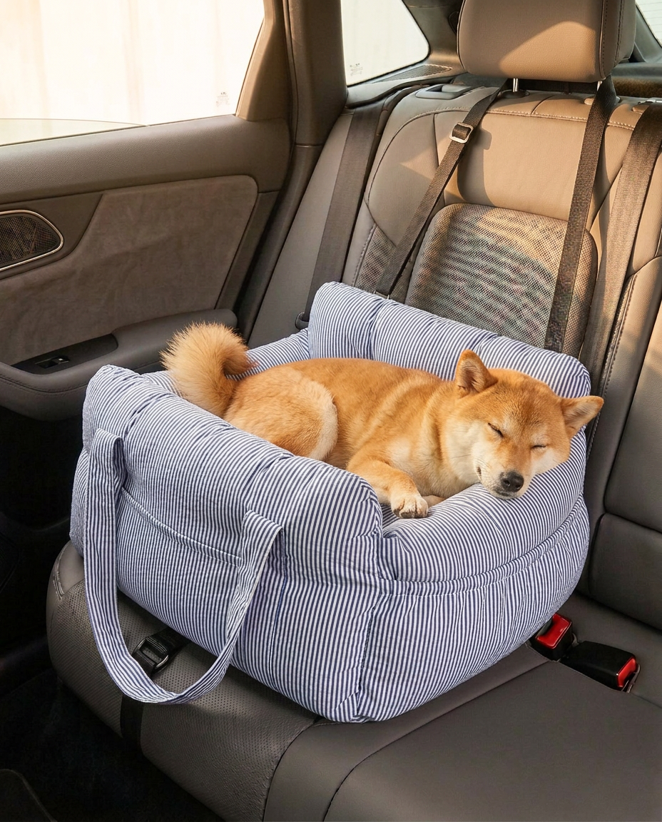 Dog Car Seat Bed | Cosy Ride Bolster – Safe & Washable