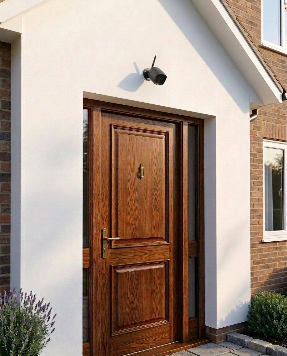 Wireless Security Camera System | 4-Camera 7" HD Monitor