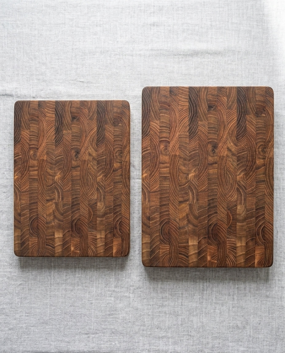 End-Grain Hardwood Chopping Board | Precision Kitchen Block