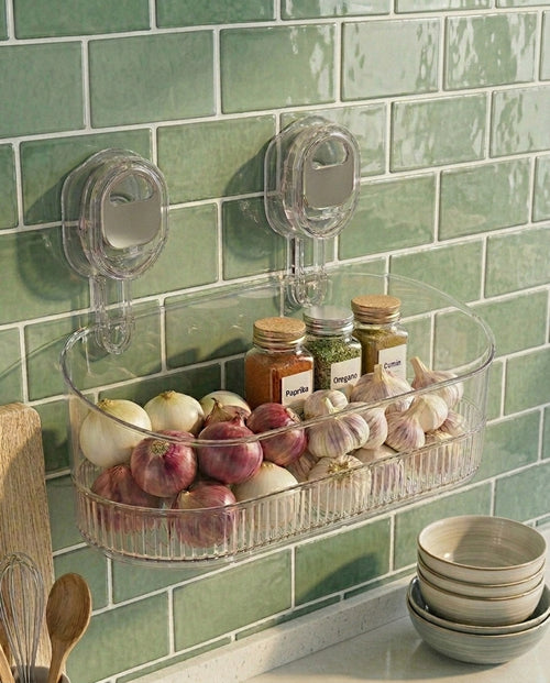 ClearGrip Press-Lock Vacuum Bathroom Shelf