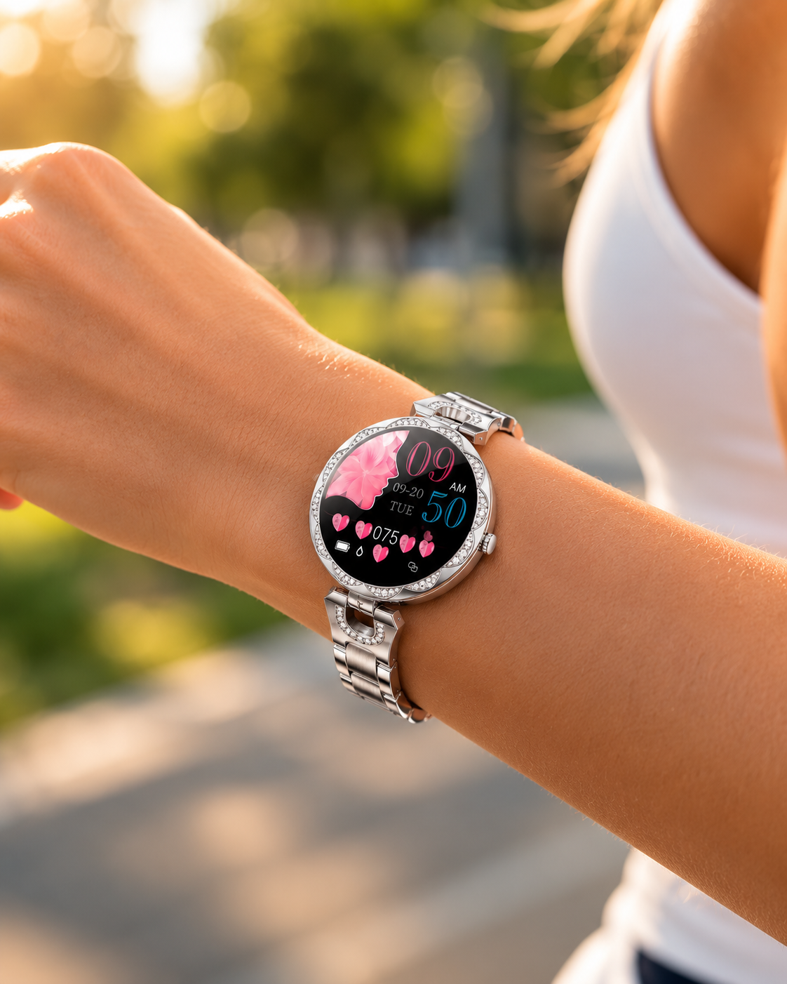 Ladies Fitness Smartwatch | Waterproof | Heart Rate Tracker