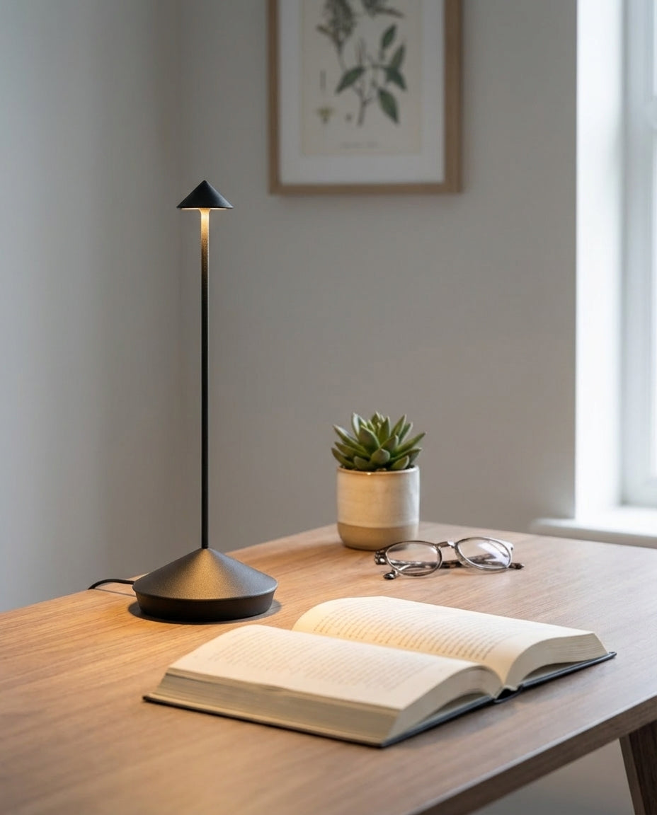 Cordless LED Table Lamp | Dimmable, Waterproof, Rechargeable