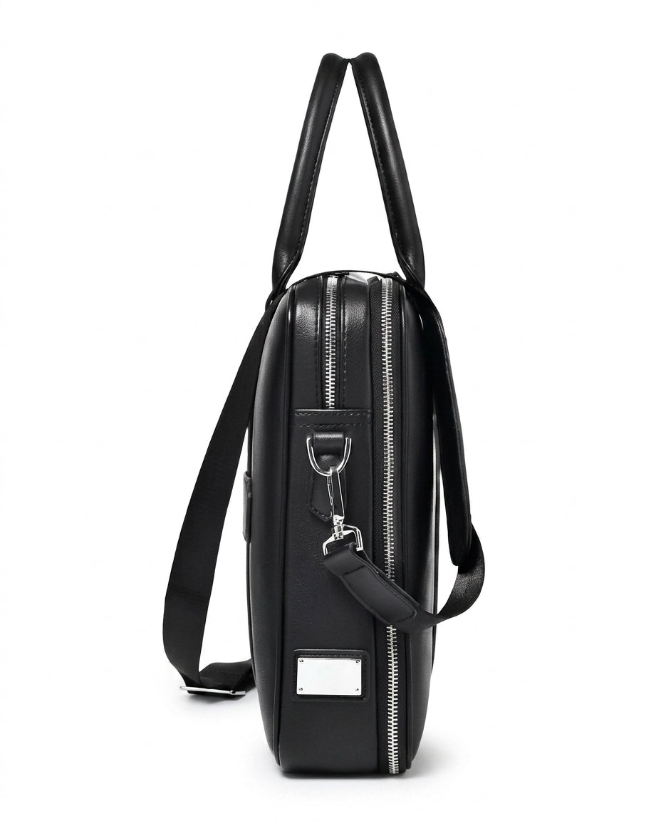 Leather Laptop Briefcase Crossbody Bag | Meridian Tote