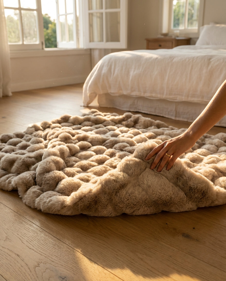 Faux Fur Throw Blanket – Luxury Snuggle Wrap