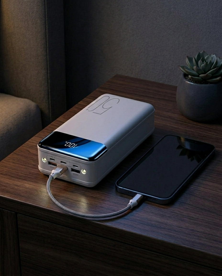 50,000mAh Power Bank | Fast Charge Phones, Tablets & Laptops