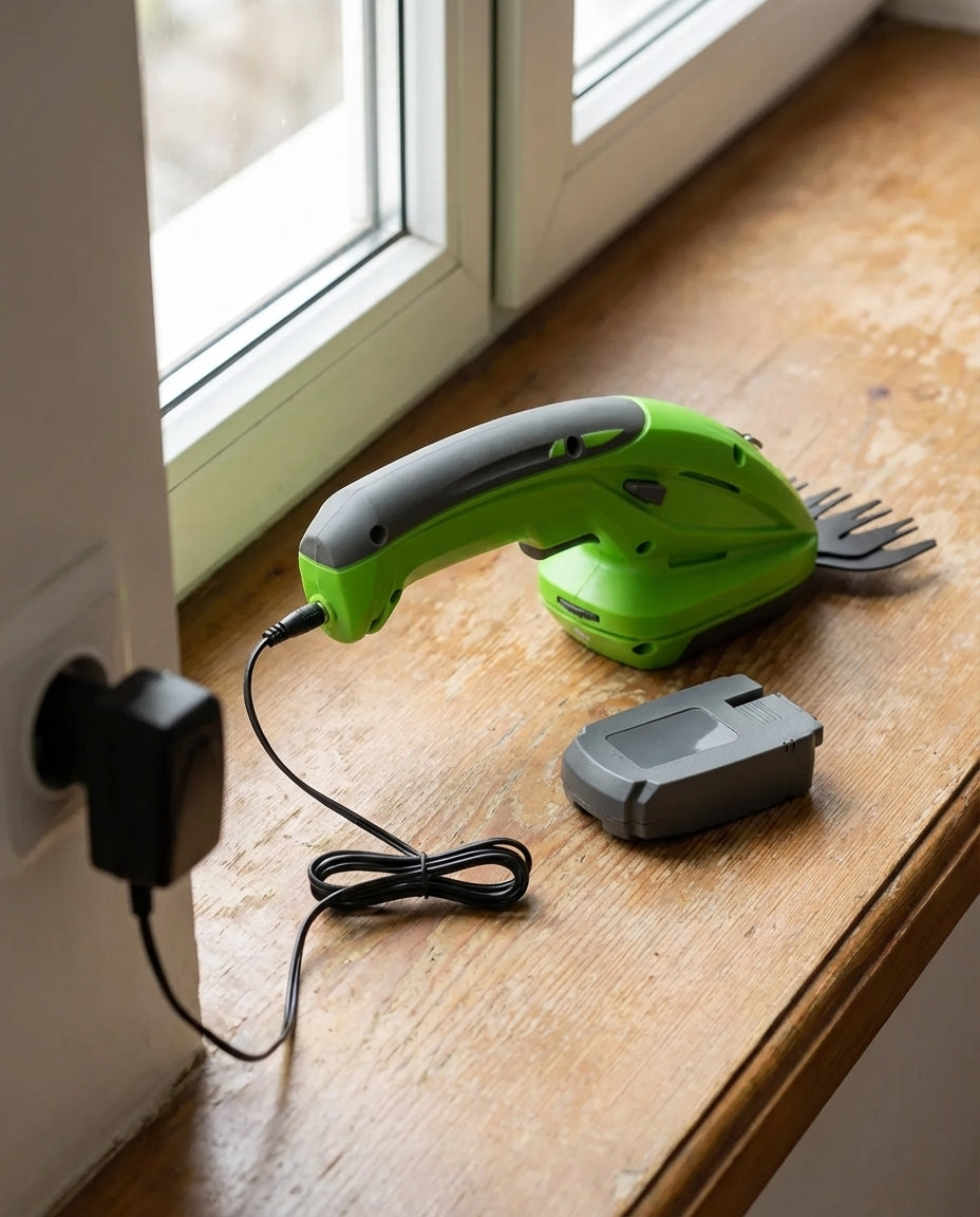Cordless Hedge Trimmer – Lightweight One-Hand Pruning