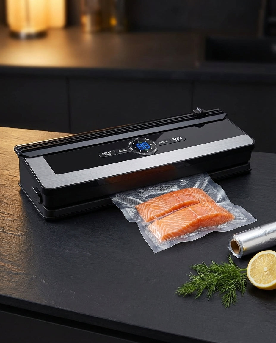 8-in-1 Vacuum Sealer with Built-In Bag Cutter | FreshLock Pro